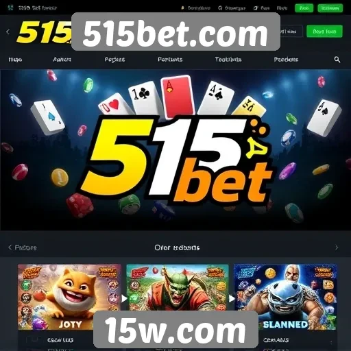 Variedade de jogos disponíveis na 515bet